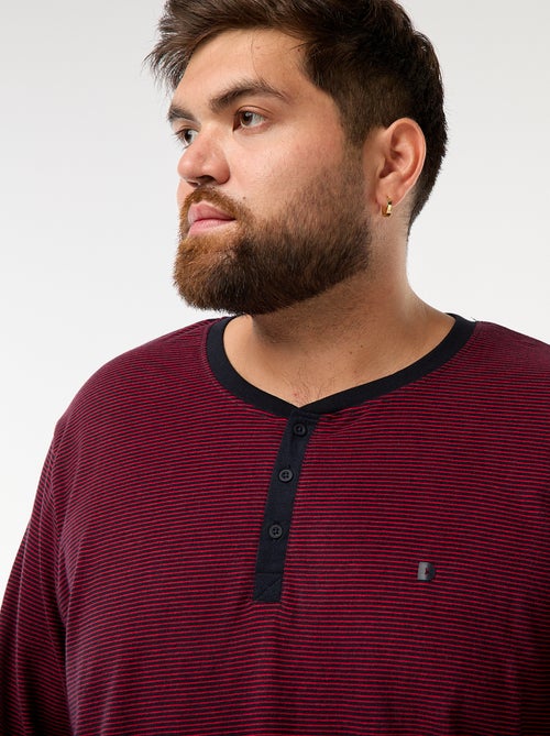 Ensemble pyjama long t-shirt + pantalon - 2 pièces - Kiabi