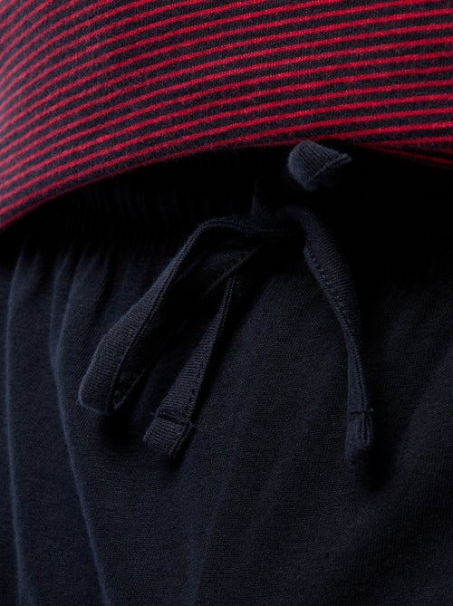 Ensemble pyjama long t-shirt + pantalon - 2 pièces - Kiabi