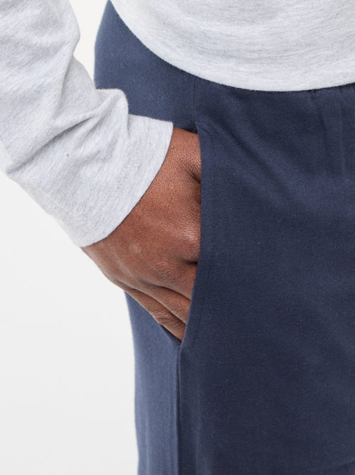 Ensemble pyjama long t-shirt + pantalon - 2 pièces - Kiabi