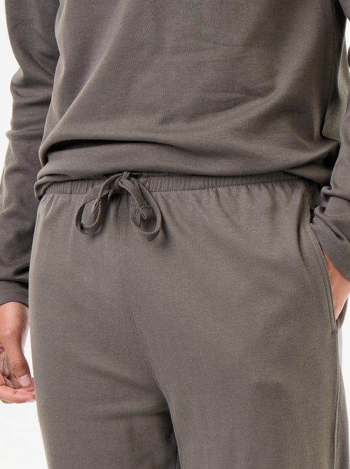 Ensemble pyjama long t-shirt + pantalon - 2 pièces - Kiabi