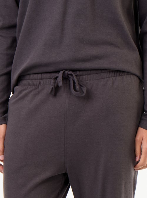 Ensemble pyjama long t-shirt + pantalon - 2 pièces - Kiabi