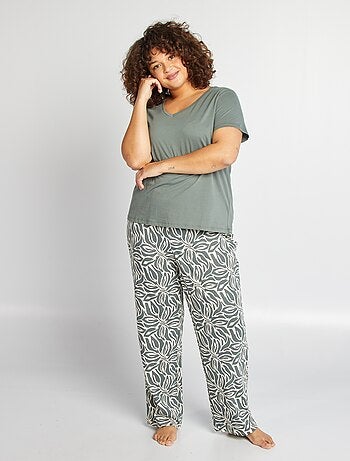 Ensemble pyjama long t-shirt + pantalon - 2 pièces