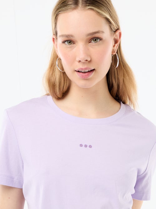 Ensemble pyjama long t-shirt + pantalon à carreaux -  2 pièces - Kiabi