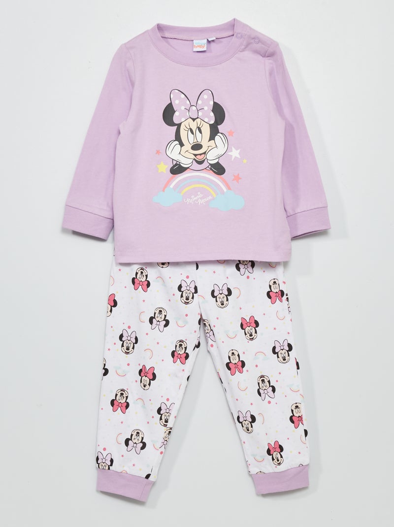 Ensemble pyjama 'Minnie' - 2 pièces violet - Kiabi
