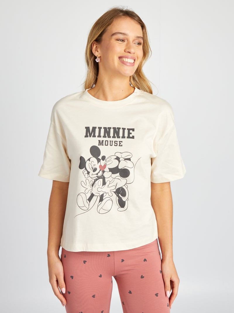 Ensemble pyjama 'Minnie' 'Disney' - 2 pièces Beige - Kiabi
