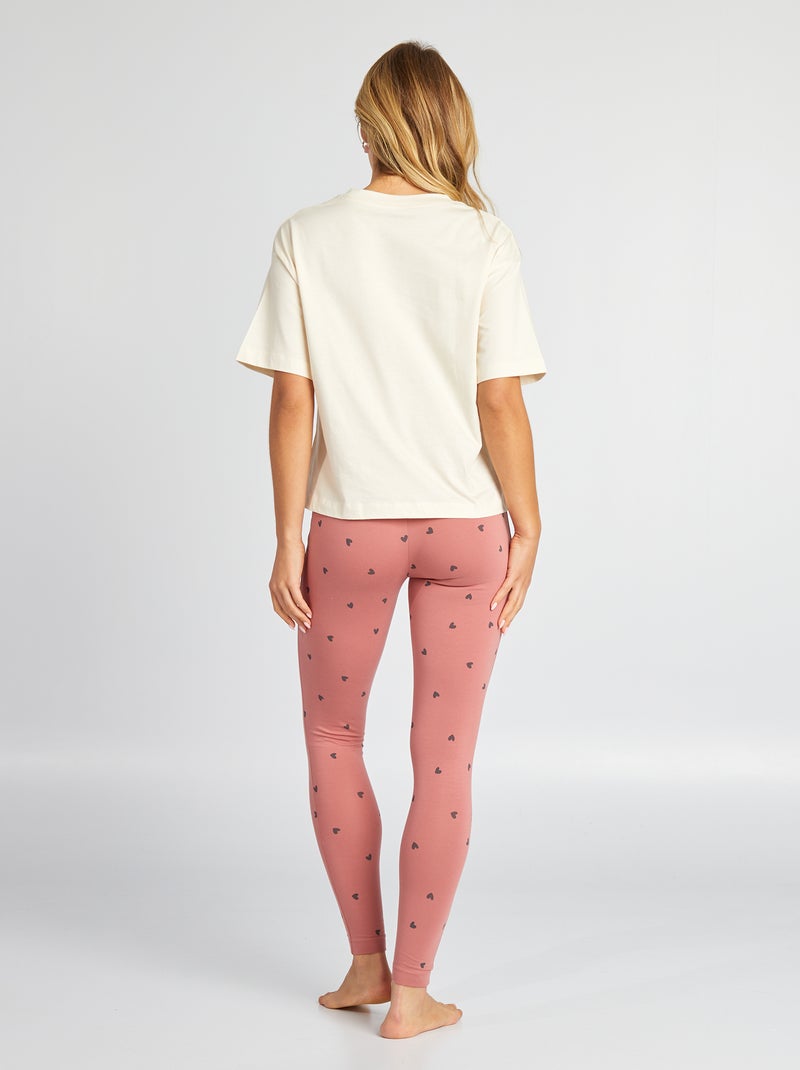 Ensemble pyjama 'Minnie' 'Disney' - 2 pièces Beige - Kiabi