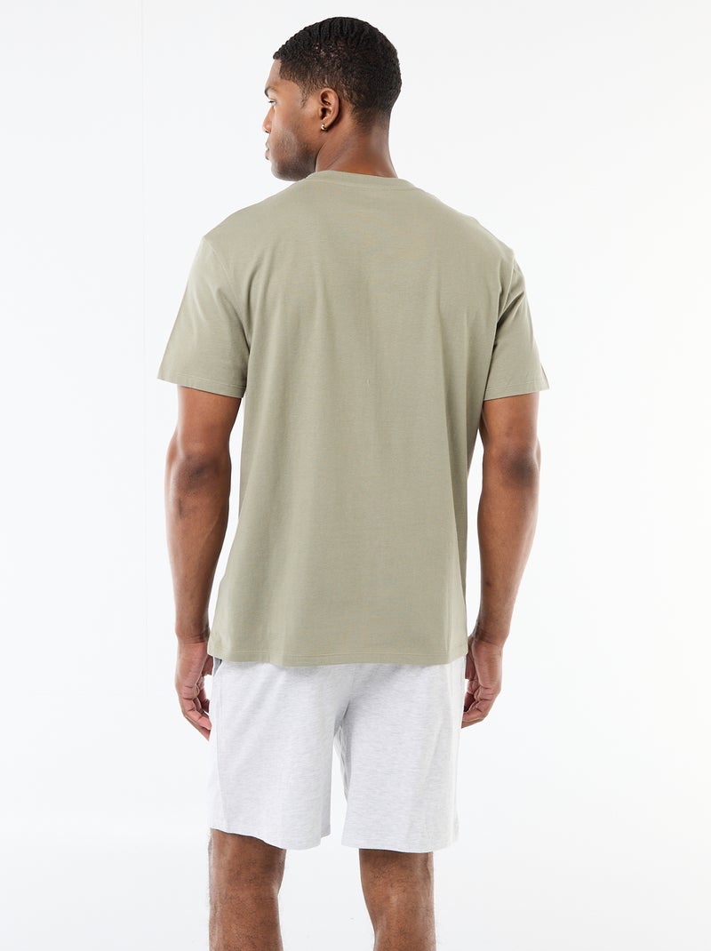 Ensemble pyjama 'Mustang' - 2 pièces Kaki - Kiabi