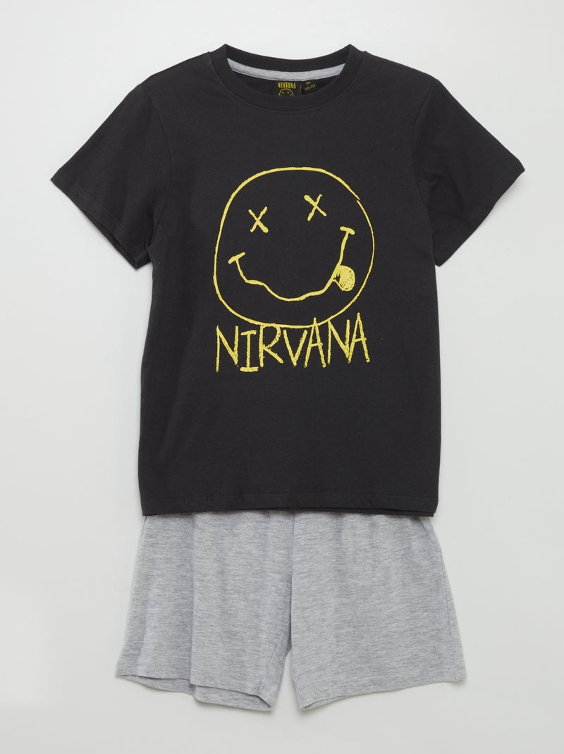 Ensemble pyjama 'Nirvana' - 2 pièces Noir - Kiabi