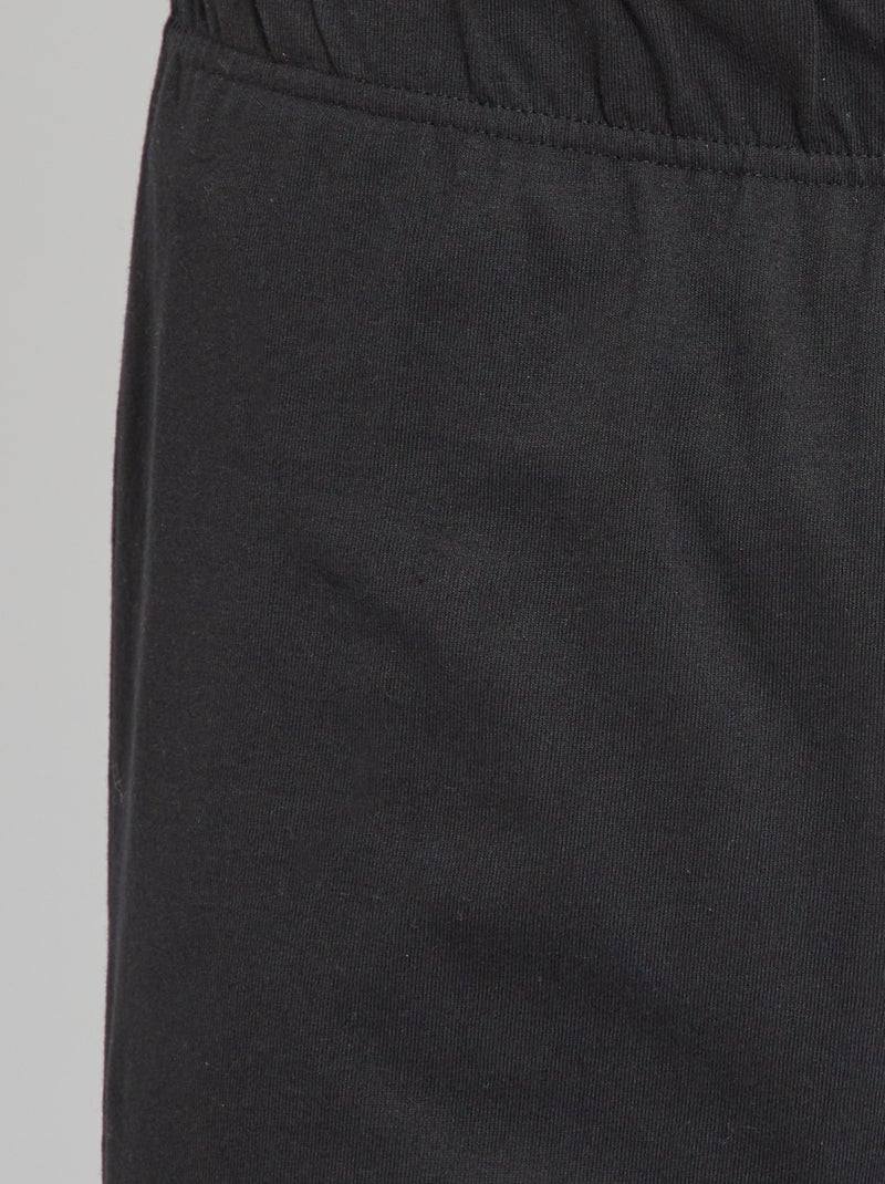 Ensemble pyjama 'One Piece' en jersey noir - Kiabi