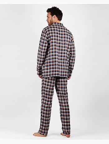 Ensemble pyjama ouvert à manches longues et à carreaux montagneux ADMAS CLASSIC pour homme