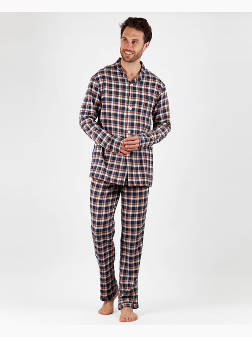 Ensemble pyjama ouvert à manches longues et à carreaux montagneux ADMAS CLASSIC pour homme - Kiabi