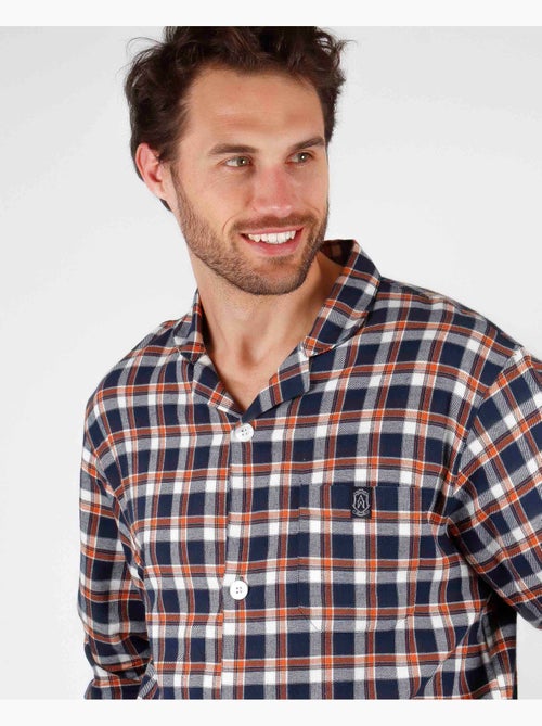 Ensemble pyjama ouvert à manches longues et à carreaux montagneux ADMAS CLASSIC pour homme - Kiabi