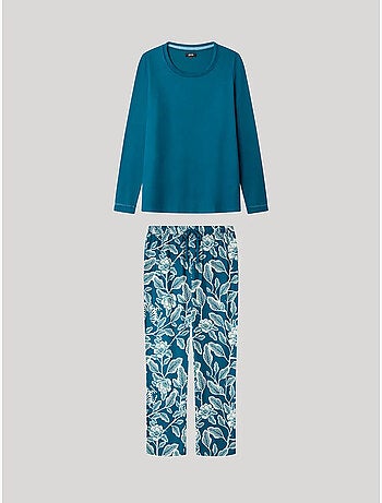 Ensemble pyjama pantalon contraste
