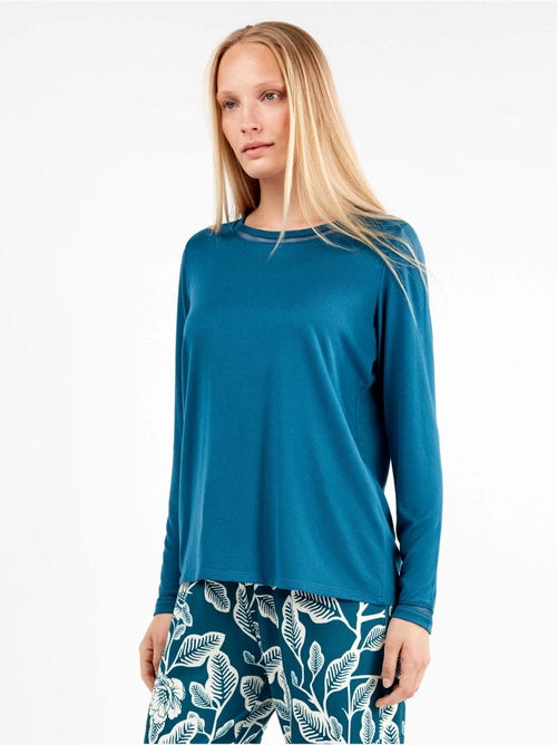 Ensemble pyjama pantalon contraste - Kiabi Ensemble pyjama pantalon contraste - Kiabi