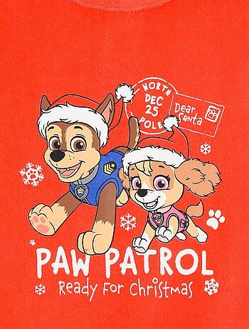 Ensemble pyjama 'Pat' Patrouille' long T-shirt + pantalon en velours - 2 pièces