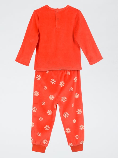 Ensemble pyjama 'Pat' Patrouille' long T-shirt + pantalon en velours - 2 pièces - Kiabi