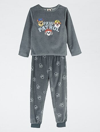 Ensemble pyjama 'Pat' Patrouille' long T-shirt + pantalon en velours - 2 pièces