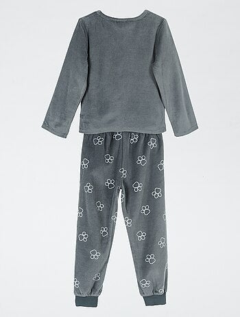 Ensemble pyjama 'Pat' Patrouille' long T-shirt + pantalon en velours - 2 pièces