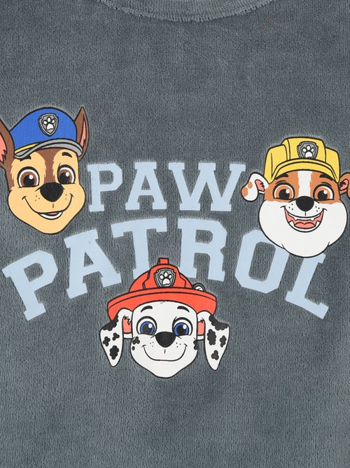 Ensemble pyjama 'Pat' Patrouille' long T-shirt + pantalon en velours - 2 pièces - Kiabi