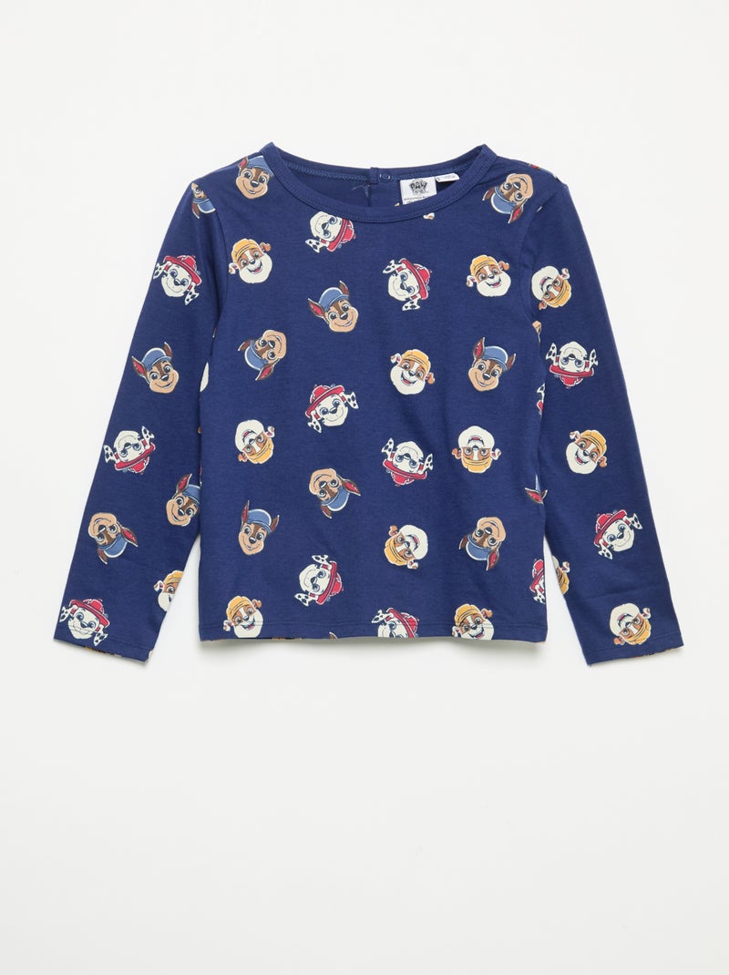 Ensemble pyjama 'Pat' Patrouille' T-shirt + pantalon - 2 pièces Bleu - Kiabi