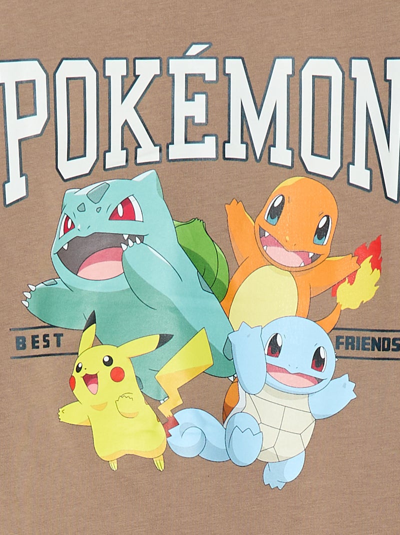 Ensemble pyjama 'Pokemon' - 2 pièces Marron/gris - Kiabi