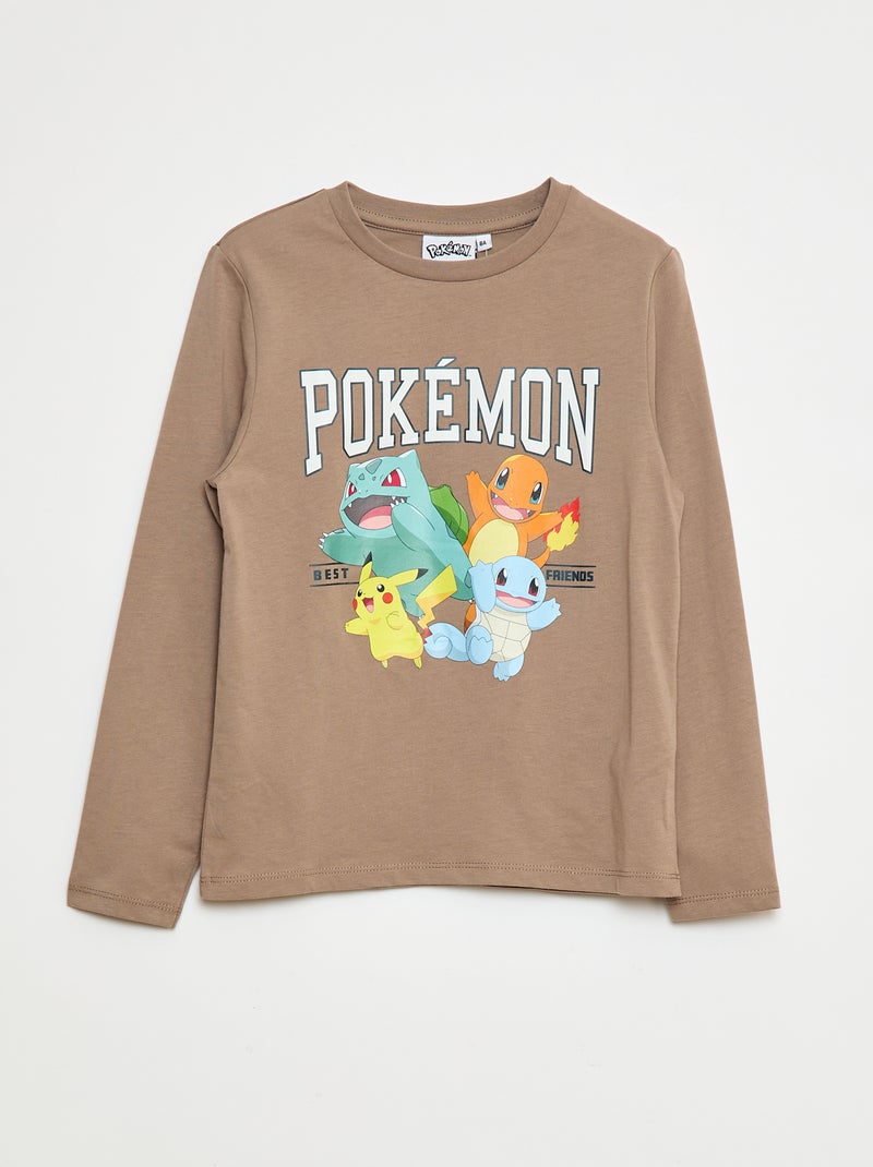 Ensemble pyjama 'Pokemon' - 2 pièces Marron/gris - Kiabi