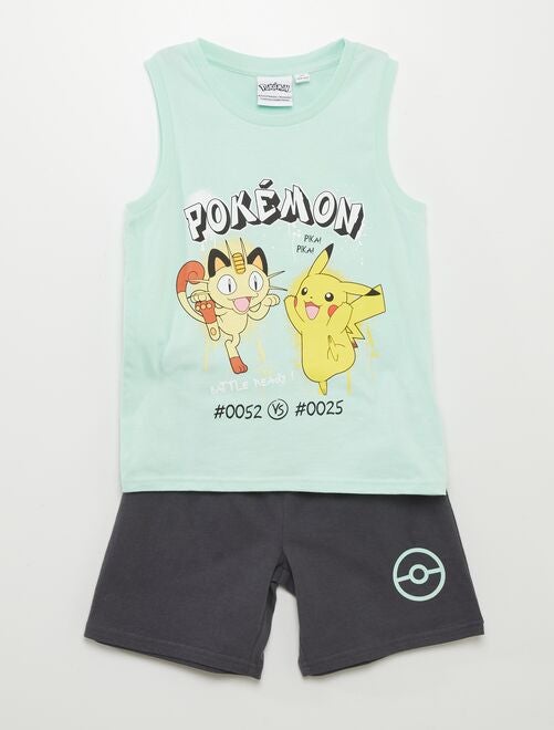 Ensemble pyjama 'Pokemon' débardeur + short - 2 pièces - Kiabi