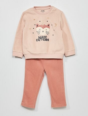 Ensemble pyjama polaire - 2 pièces - Kiabi