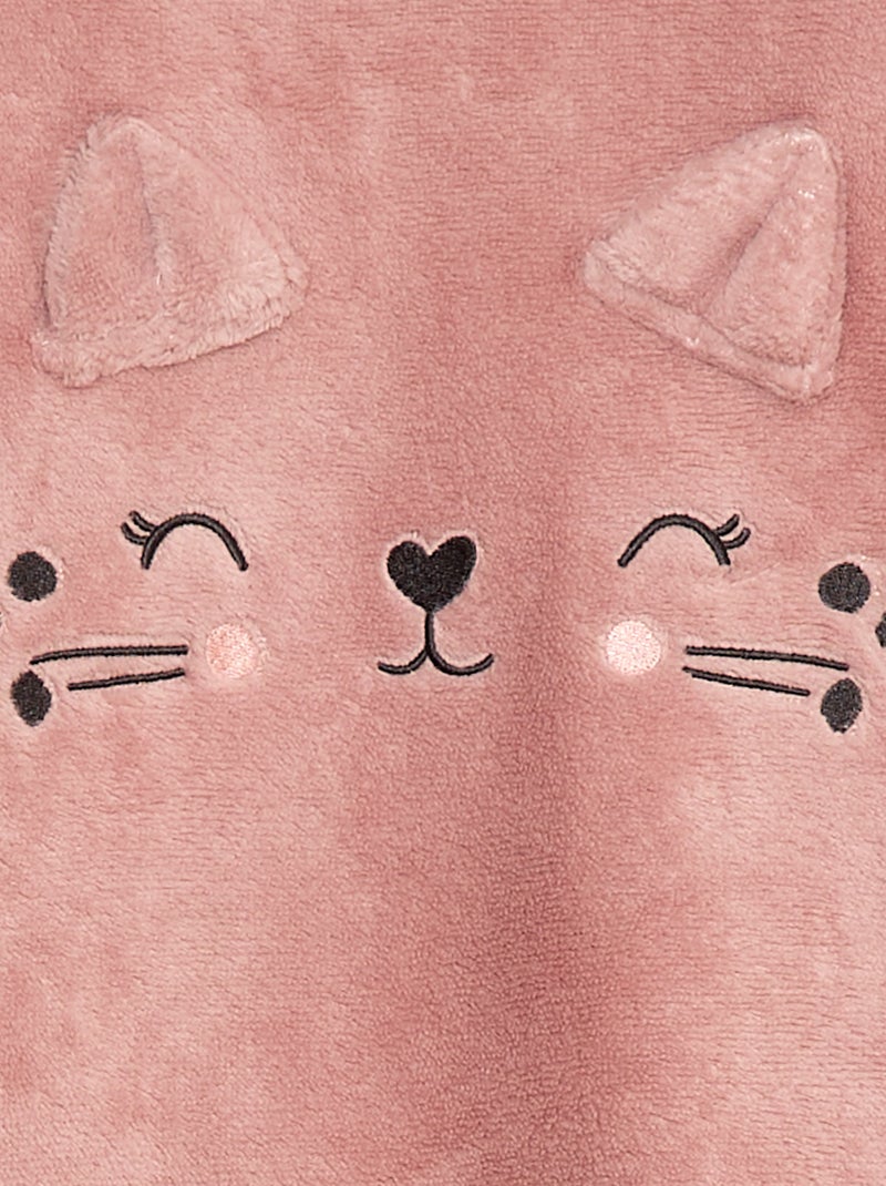Ensemble pyjama polaire long sweat + pantalon - 2 pièces Rose - Kiabi
