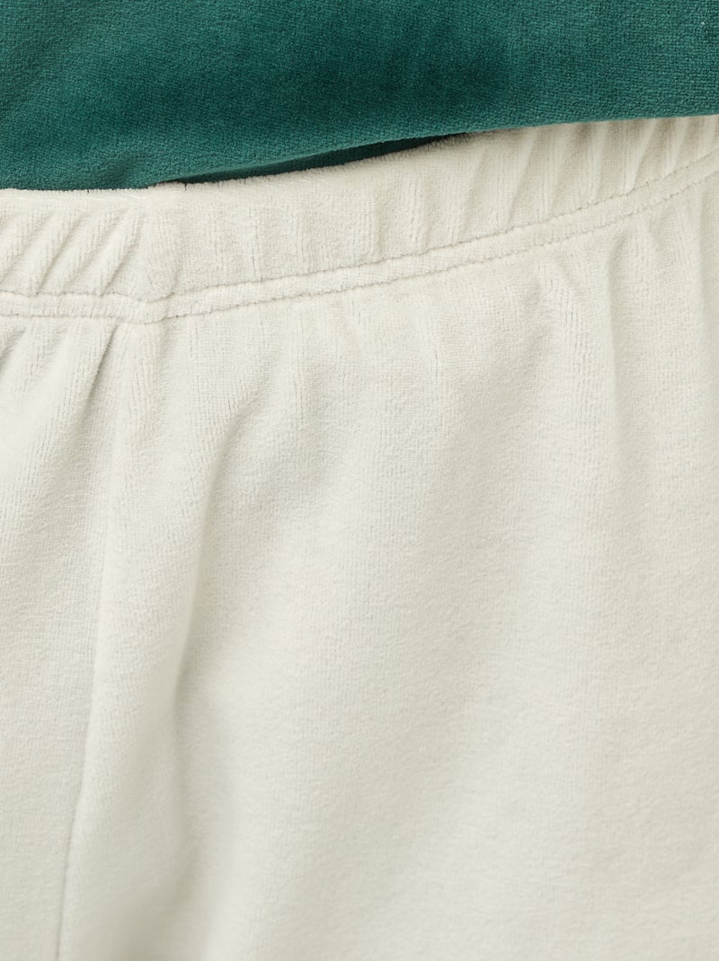 Ensemble pyjama polaire Noël - 2 pièces Vert - Kiabi