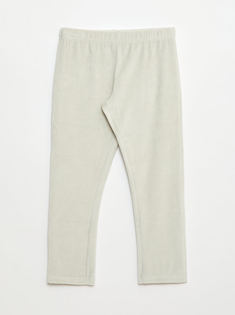 Ensemble pyjama polaire Noël t-shirt + pantalon - 2 pièces Vert - Kiabi