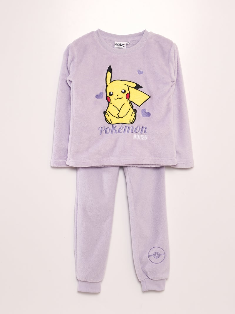 Ensemble pyjama polaire 'Pikachu' 'Pokémon' - 2 pièces Bleu - Kiabi