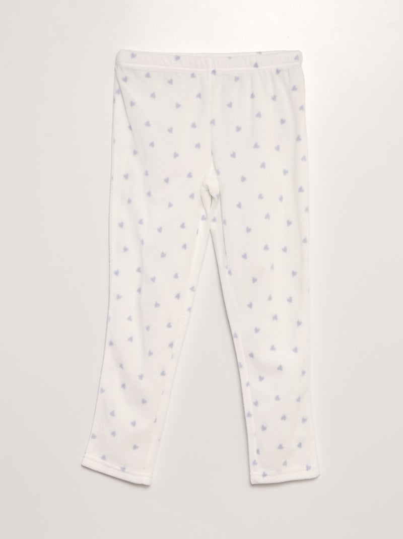 Ensemble pyjama polaire 'pingouin' - 2 pièces Bleu - Kiabi