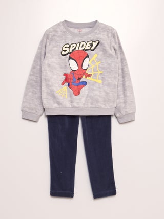 Ensemble pyjama polaire 'Spider-man' - 2 pièces