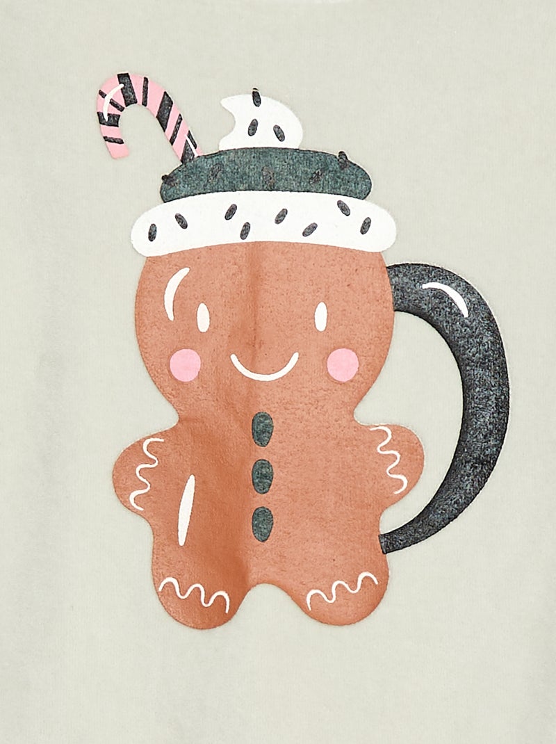 Ensemble pyjama polaire t-shirt + pantalon - 2 pièces Vert - Kiabi