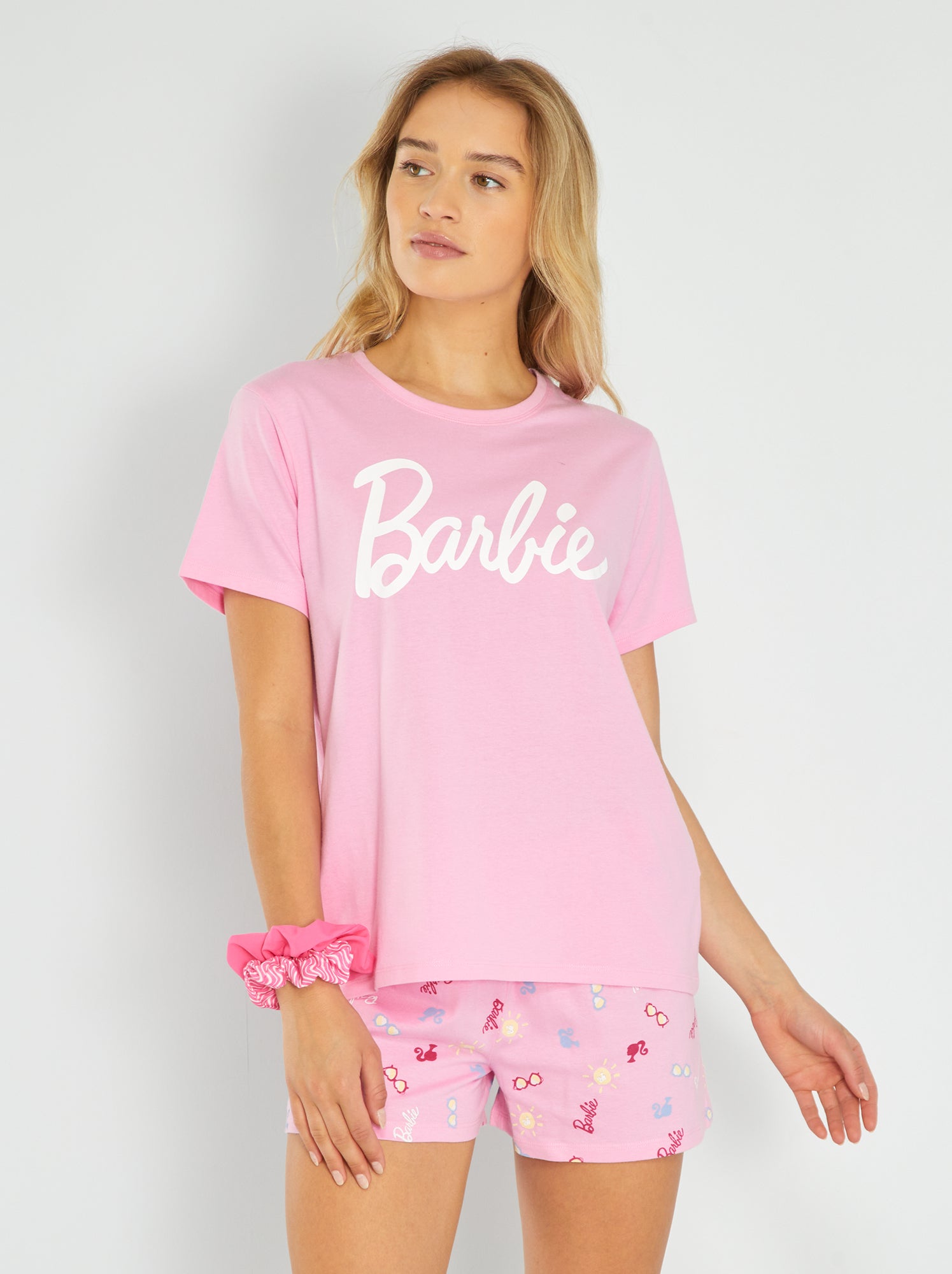 Ensemble pyjama short 2 pieces Barbie Rose Kiabi 15.00