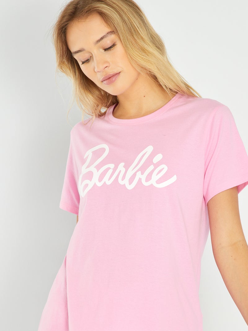 Ensemble pyjama short - 2 pièces 'Barbie' Rose - Kiabi
