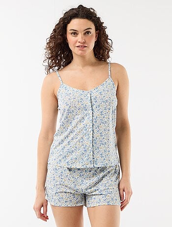 Ensemble pyjama short imprimé - 2 pièces