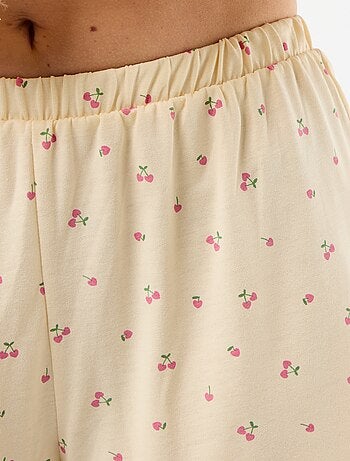 Ensemble pyjama short imprimé - 2 pièces