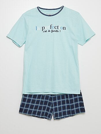 Ensemble pyjama short + t-shirt - 2 pièces