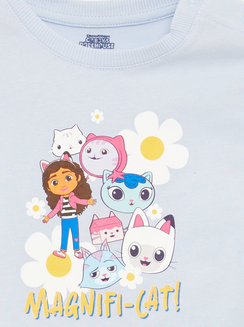 Gabby's Dollhouse Pyjama Pyjama 2 Pièces Gabby's Dollhouse Fille - 100% Polyester Licencié Doudoune Pyjama Enfant