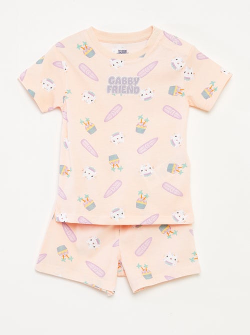 Ensemble pyjama short + t-shirt 'Gabby et la maison magique' - 2 pièces - Kiabi
