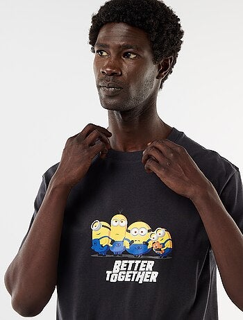 Ensemble pyjama short + t-shirt 'Minions' - 2 pièces