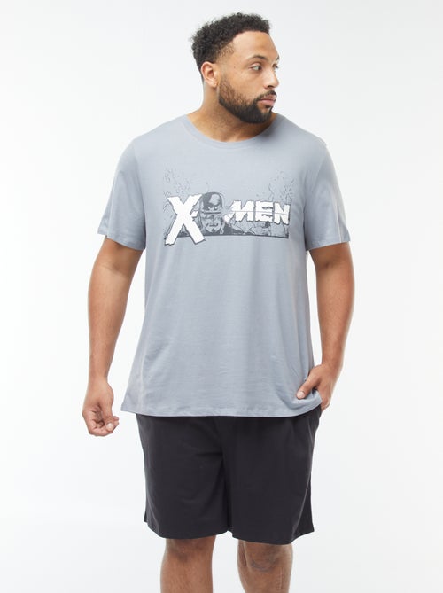 Ensemble pyjama short + t-shirt 'X-MEN' 'Marvel' - 2 pièces - Kiabi