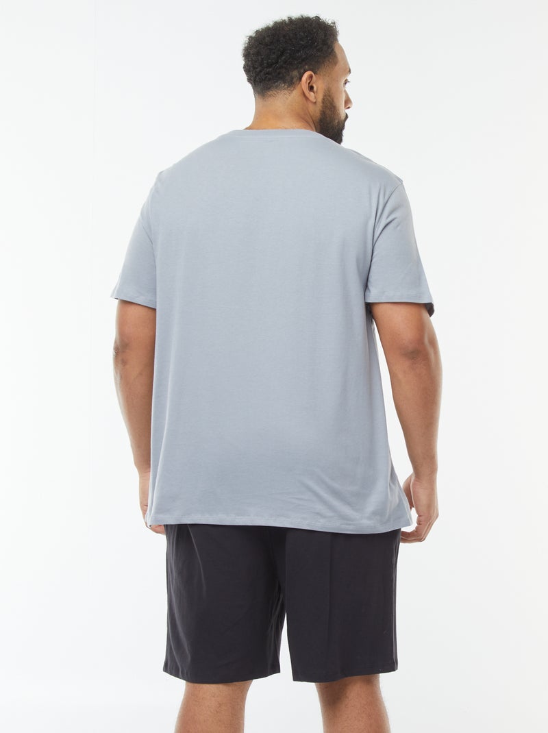 Ensemble pyjama short + t-shirt 'X-MEN' 'Marvel' - 2 pièces Bleu - Kiabi