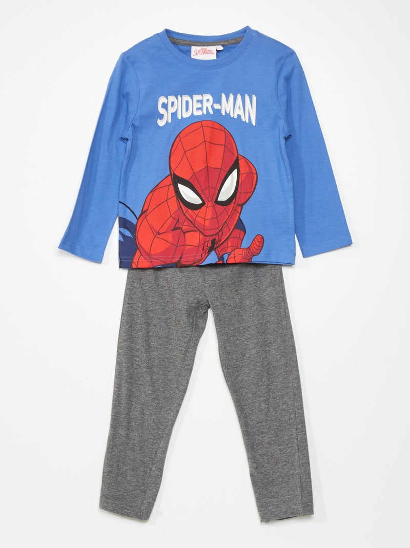 Ensemble pyjama 'Spider-Man' - 2 pièces bleu/gris - Kiabi