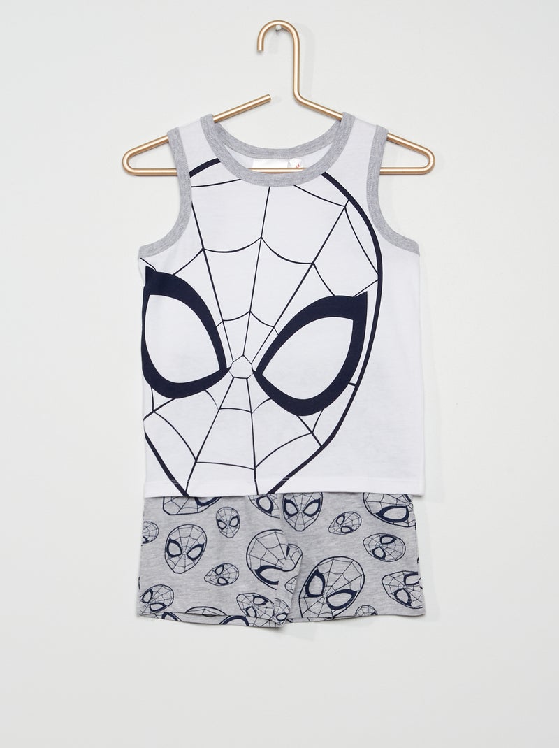 Ensemble Pyjama 'Spider-Man' blanc/gris - Kiabi