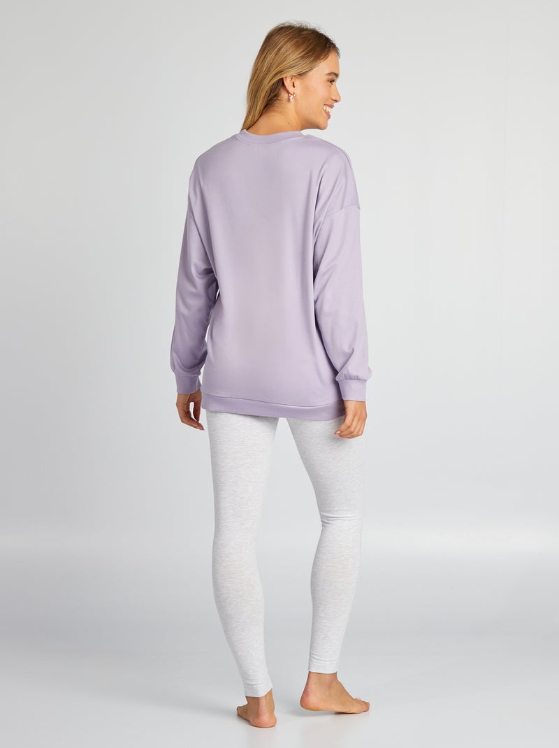 Ensemble pyjama 'Stitch' - 2 pièces Violet - Kiabi