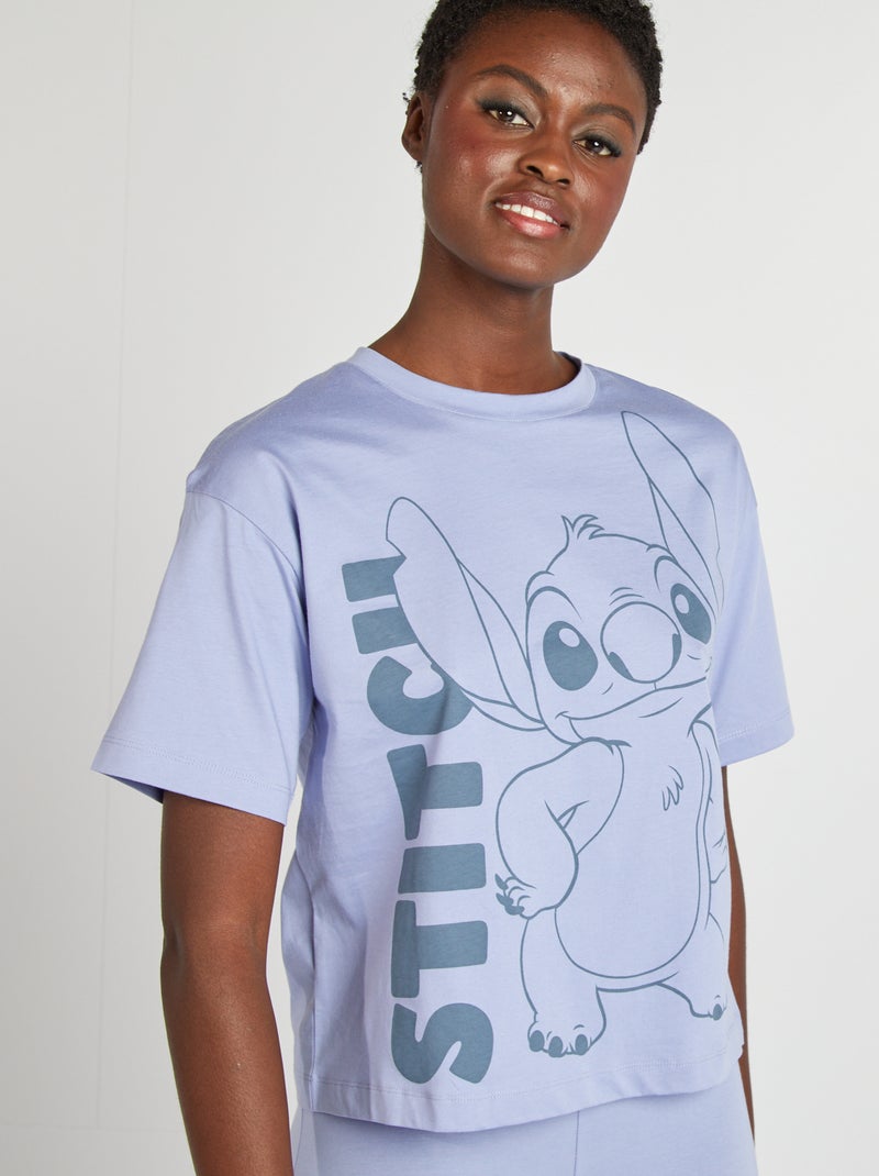 Ensemble pyjama 'Stitch' 'Disney'' - 2 pièces Bleu - Kiabi