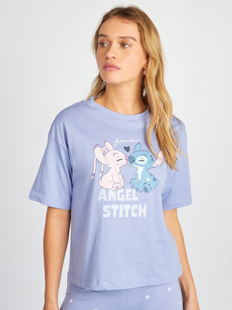 Ensemble pyjama 'Stitch' 'Disney' - 2 pièces Violet - Kiabi